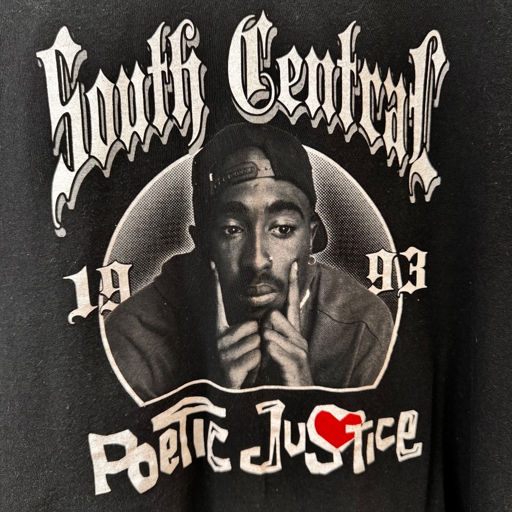 Poetic Justice South Central 1993 Black‎ T Shirt Large - Picture 3 of 4